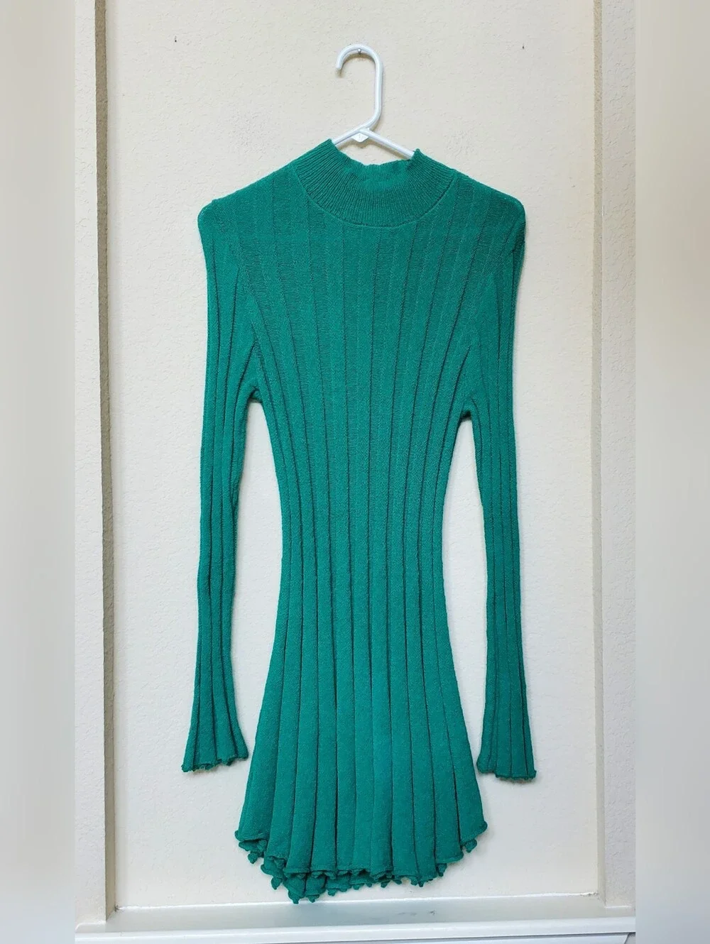 FP Beach Mock Turtleneck Knit Ribbed Dress. Size XL - Picture 1 of 6